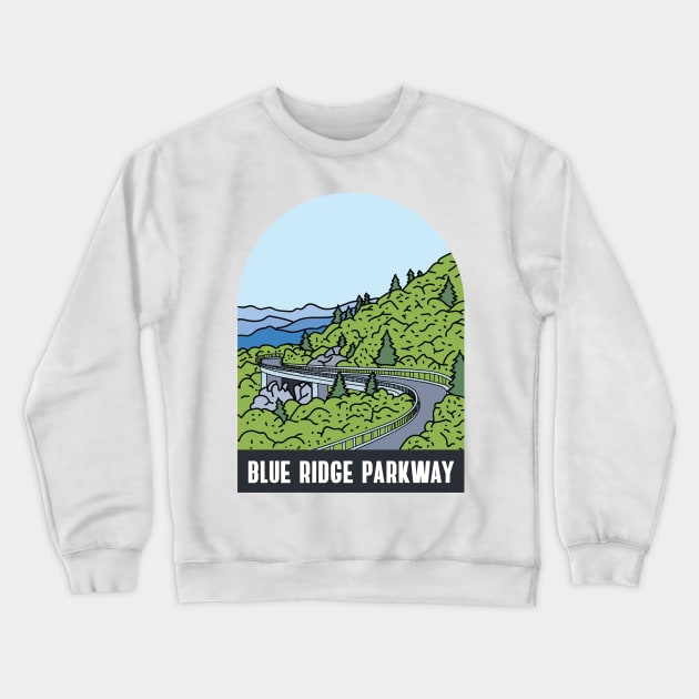 Blue Ridge Parkway Crewneck Sweatshirt by smalltownnc